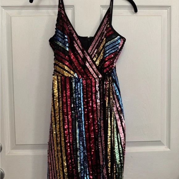 white christmas dresses BCBGMAXAZRIA Allure Blue Sequined Maxi Dress – Runway Catalog main image 1